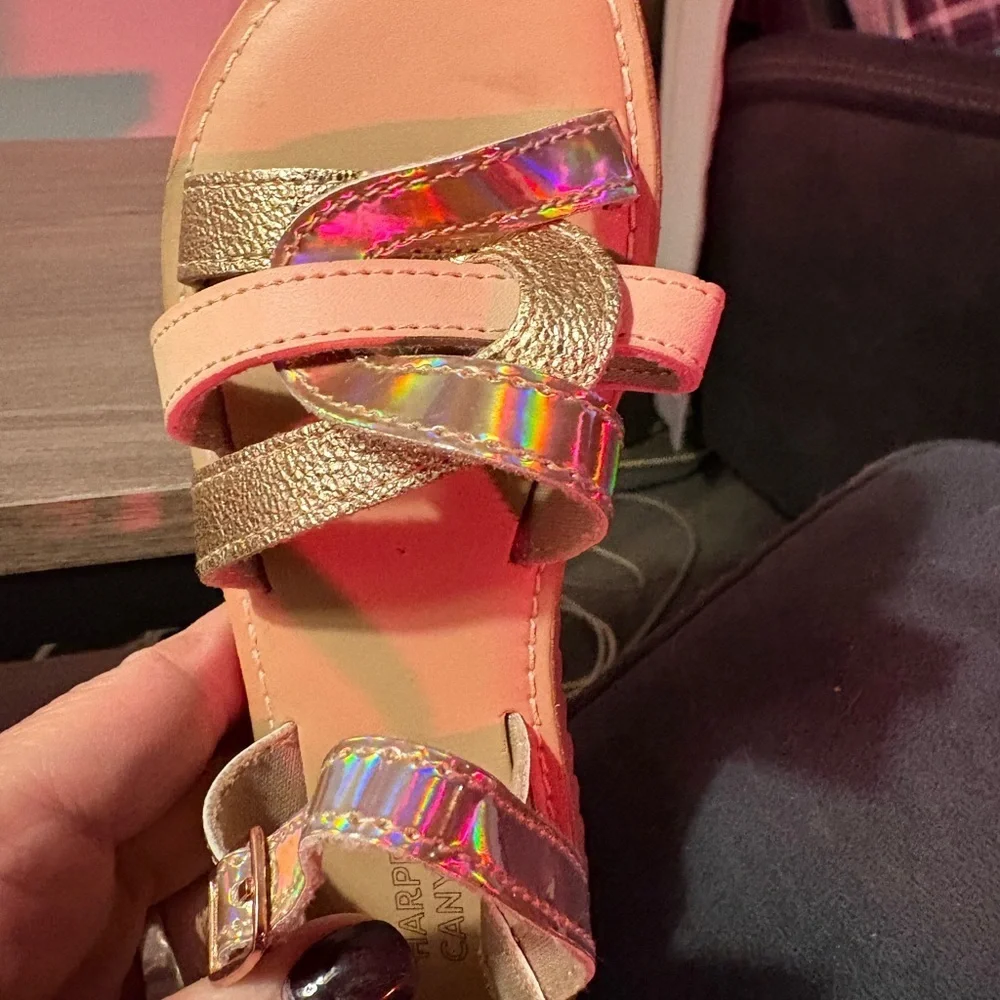 Harper Canyon Gold and Iridescent Sandals